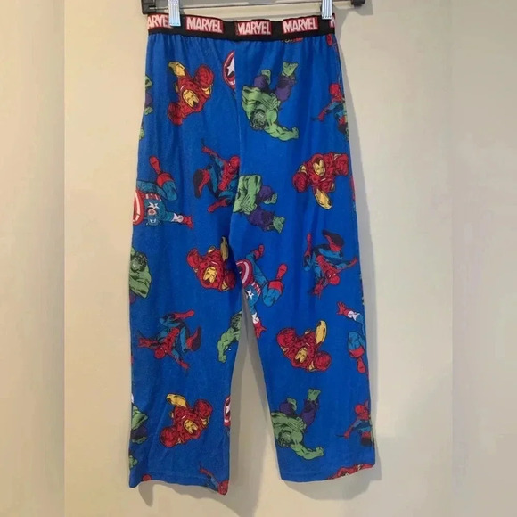 Marvel Superhero Pajama Pants Hulk Captain America Spider Man Boys  Large 10/12 - Picture 2 of 4